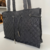 Bolsa Gucci Black GG Canvas and Leather Shoulder Bag na internet