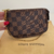 Mini Pochette Accessoires Louis Vuitton Damier Ébène - Wishlist Brechó