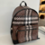 Mochila Burberry Brown Check Backpack - Wishlist Brechó