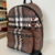 Mochila Burberry Brown Check Backpack na internet