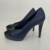 Scarpin Chanel Azul Marinho e Preto - loja online