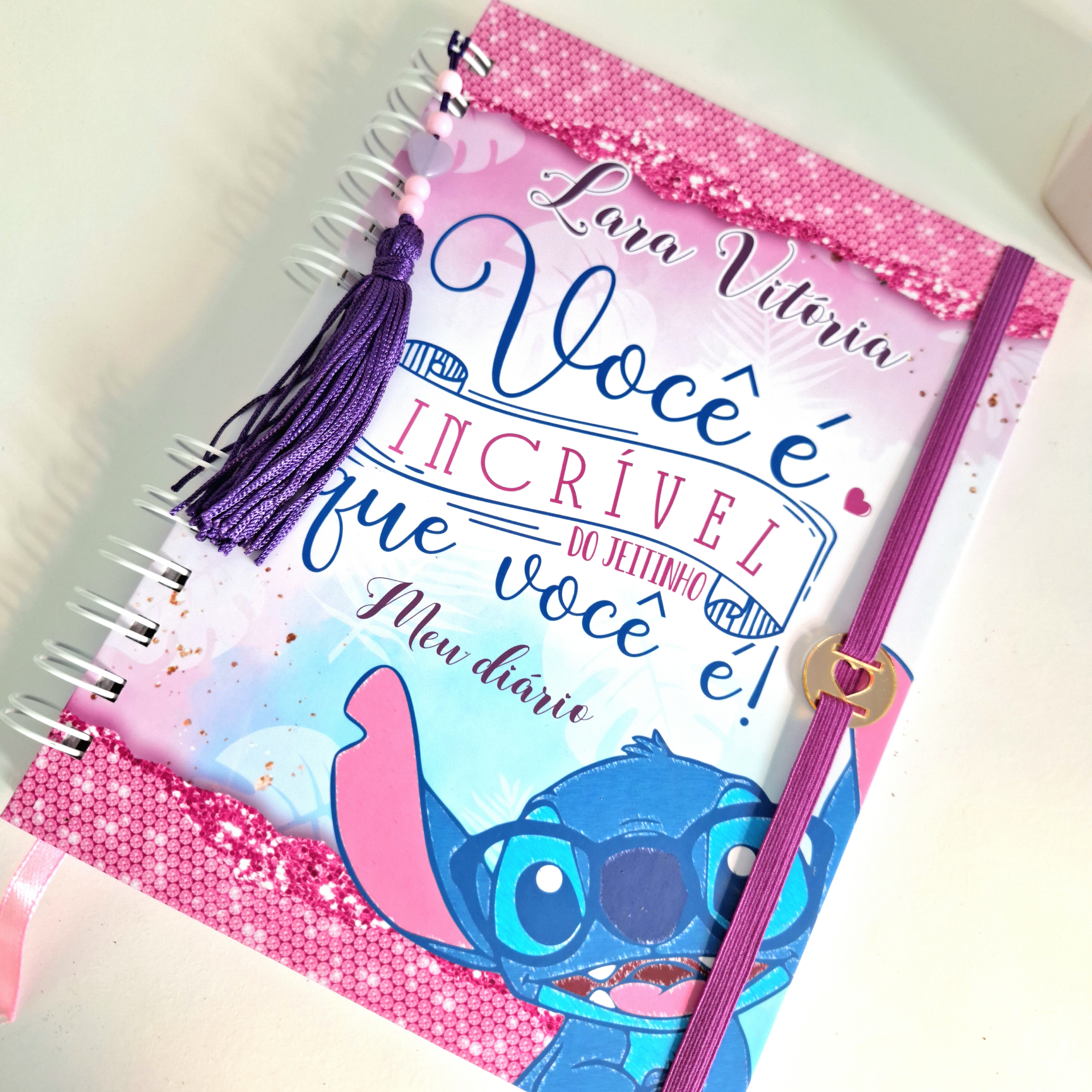 Diário personalizado Stitch - comprar online