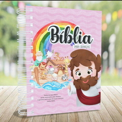 Bíblia infantil rosa