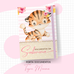 Porta documento Tigre menina