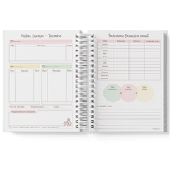 Agenda personalizada 2025 floral rosa - comprar online