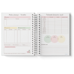 Agenda personalizada 2025 floral alfabeto - comprar online