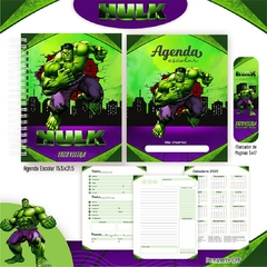 Agenda escolar 2025 Hulk