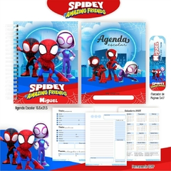 Agenda escolar 2025 Spidey e seus amigos