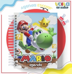 Agenda escolar 2024 tema Mario