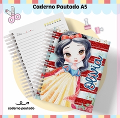 Caderno a5 Branca de Neve