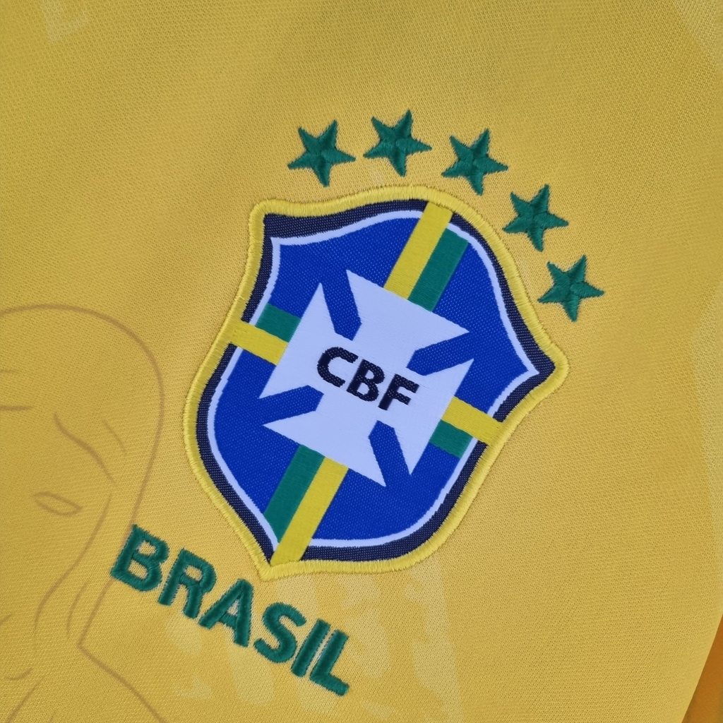Camisa Seleção Brasileira Edição Especial Cristo Redentor Torcedor Nike  Masculina - Amarela
