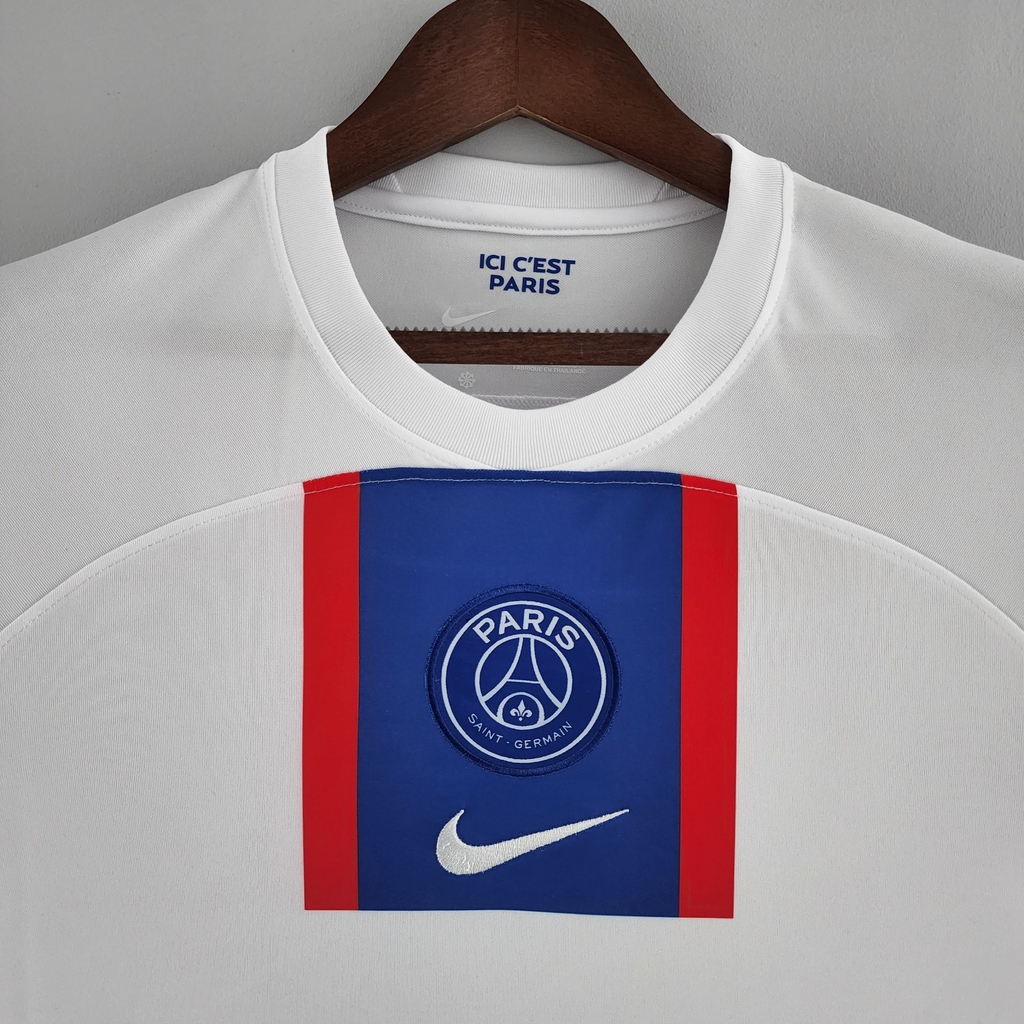 Camisa Paris Saint Germain psg Away Shirt Branca 21/22 em Promoção