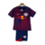 kit Infantil RB Leipzig II Nike 23/24 - Azul com detalhes em vermelho