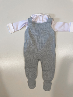 Conjunto Jardim Encantado (macacão em tricot + body) - Mauaizinha - Mauaizinha Baby Boutique