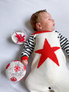 Macacão de bebê em tricot estrela - Mauaizinha - comprar online