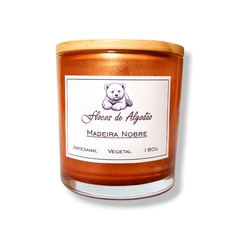 Vela Aromática Madeira Nobre 180g - Flocos de Algodão