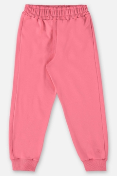 Calça Básica em Moletom Feminino UP Baby - Ciano Baby