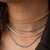 Choker Riviera de zirconia 3 pontas Juliane - comprar online