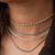 Choker Riviera de zirconia Cristal 2 mm Lisandra - comprar online