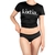 Calzón para menstruación- Corte Bikini en lycra nylon negro - comprar en línea