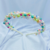 DIADEMA EN MURANO Y MOSTACILLA COLORES PASTEL #3 - comprar online