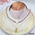 COLLAR ARTESANAL OSO MURANO MORADO 00020