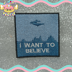 Patch aplique I Want Believe Aesthetic com termocolante - comprar online