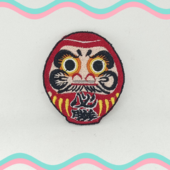 Patch Aplique Daruma com termocolante pequeno - comprar online