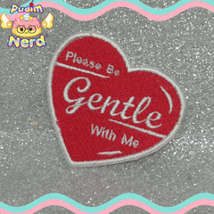 Patch aplique Please be Gentle With me com termocolante - comprar online