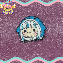 Patch aplique Gura Chibi com termocolante - comprar online