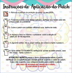 Patch aplique coração don't touch me com termocolante - loja online