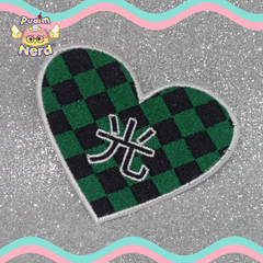 Patch Kimetsu Tanjirou Heart com termocolante - comprar online