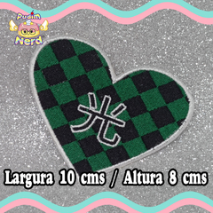 Patch Kimetsu Tanjirou Heart com termocolante na internet