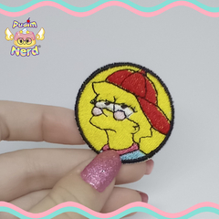 Patch aplique Lisa Simpson Hippie com termocolante