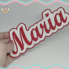 Nametag tamanho 10X5 com termocolante