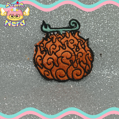 Patch aplique OP Meru Meru no ni laranja fruta cosplay anime com termocolante - comprar online