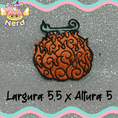 Patch aplique OP Meru Meru no ni laranja fruta cosplay anime com termocolante na internet