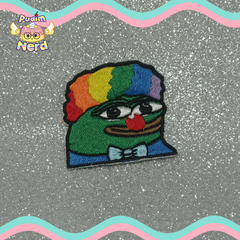 Patch aplique bordado Pepe Palhaço meme com termocolante - comprar online