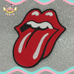 Patch aplique Rolling Stones com termocolante