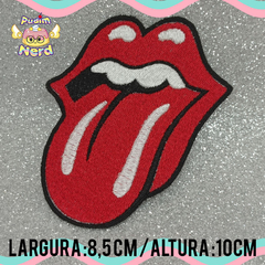 Patch aplique Rolling Stones com termocolante na internet