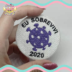 Patch Sobrevivente Covid 2020/2021/2022 com termocolante