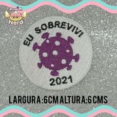 Patch Sobrevivente Covid 2020/2021/2022 com termocolante na internet