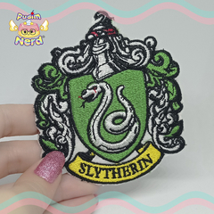 Kit 40 unidades patchsPEQUENOS aplique Harrypotter Variado com termocolante - Pudim Nerd®