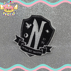 Patch aplique Wanda Addam.s WAndinha preto e branco com termocolante - comprar online