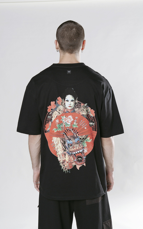 REMERA CANIA JOQU NEGRO