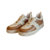 Tênis Feminino Casual de Couro Camel 100484860 - loja online