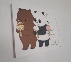 CUADRO DECORATIVO DE osos escandalosos (WE BARE BEARS)