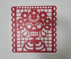 Cuadro decorativo CALAVERA PAPEL PICADO