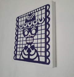 Cuadro decorativo CALAVERA PAPEL PICADO MEXICANA - comprar en línea