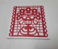 Cuadro decorativo CALAVERA PAPEL PICADO - comprar en línea